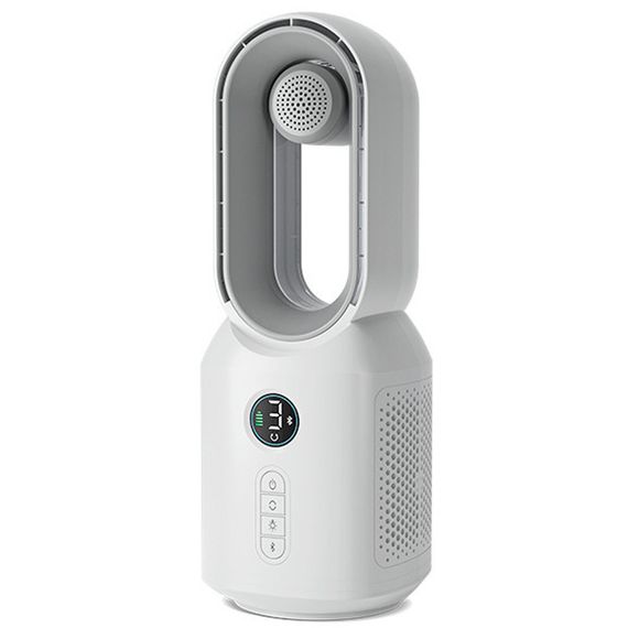 Настільний вентилятор F8 3in1 з Bluetooth-динаміком і нічником 4000mAh White