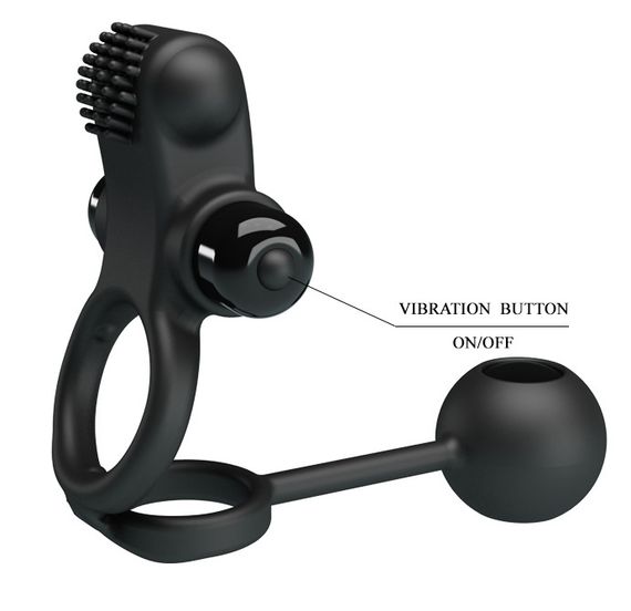 Кільце ерекційне Pretty Love VIBRATION PENIS SLEEVE IV, BI-210211 Sex Aura | Зображення 9
