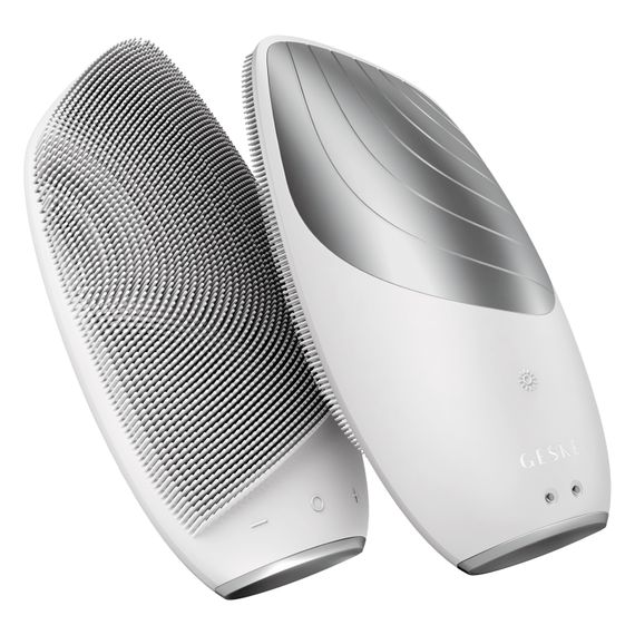 Електронна звукова термо щітка для обличчя GESKE Sonic Thermo Facial Brush 6в1 white | Зображення 5
