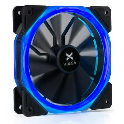 Кулер до корпусу Vinga LED fan-02 blue (LED fan-02 blue)