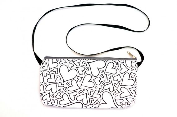 Сумка розмальовка 4Profi "Серце" сіро-біла 23785