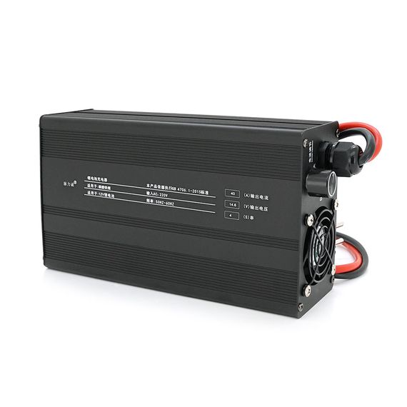 Зарядний пристрій для акумуляторів LiFePO4 12V(14,6V),4S,40A, роз'єм anderson,235x125x68mm | Зображення 2