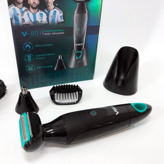 Професійна електробритва VGR V-601, Універсальна акумуляторна електробритва, Хороший тример для бороди EO-51 | Зображення 6