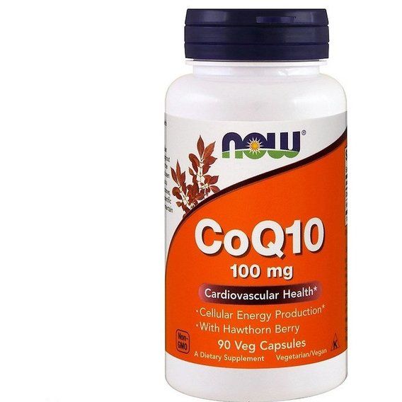Коензим NOW Foods CoQ10 100 mg with Hawthorn Berry 90 Veg Caps