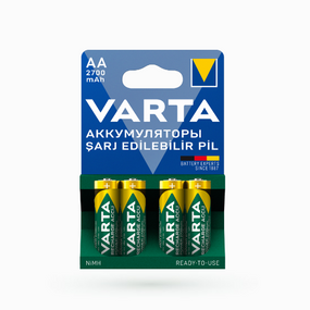 Акумулятор AA/HR06 NiMh 1,2V 2700mAh (бл-4шт) VARTA