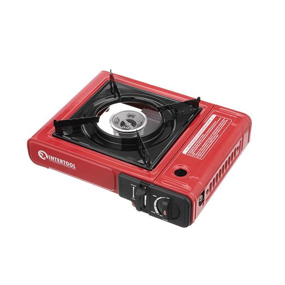 Плитка газова одноконфоркова, п'єзо підпалювання INTERTOOL GS-0001