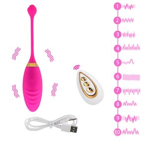 Вібро яйце з пультом Віброяйце Малиновий B21-2