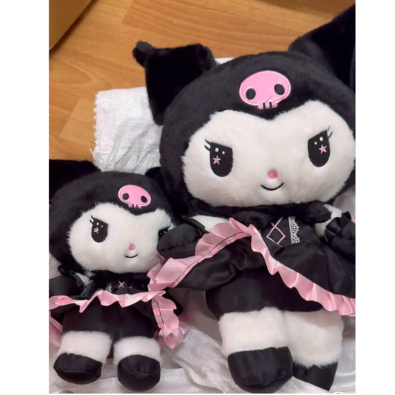 Куромі м'яка іграшка аніме у сукні 26 см, плюшева іграшка Kuromi | Зображення 9