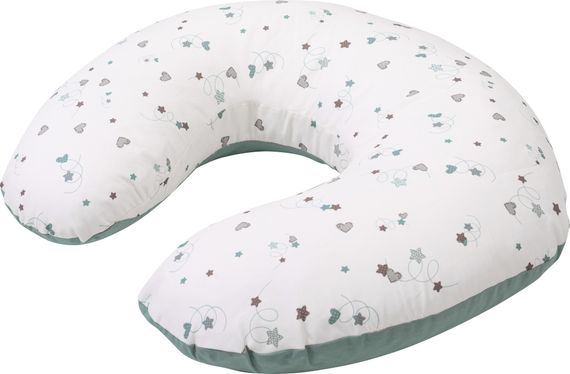 Подушка Bubaba by FreeON GREEN STARS 70х60 см, white - green