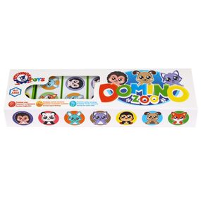 Настольная игра Домино детская "Зоопарк" ТехноК 3305TXK