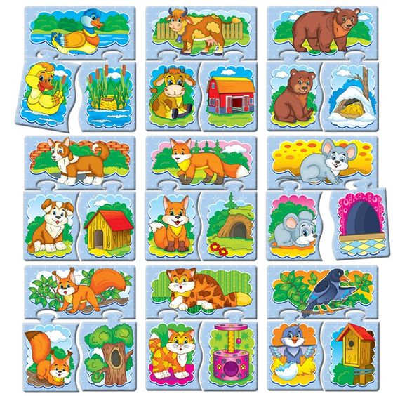 Детская развивающая настольная игра-квест "Животные" 84443, 8 игр в наборе | Зображення 2