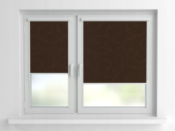 Рулонная штора Rolets Акант 2-2261-300 30x170 см закрытого типа Шоколадная