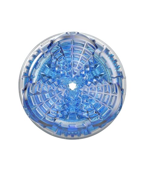 Мастурбатор в колбе с имитацией орального секса Fleshlight Turbo Core Blue Ice, голубой sexstyle | Зображення 1