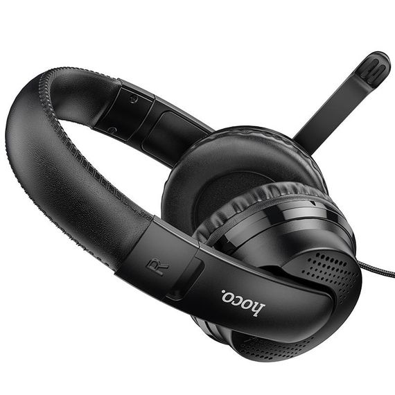 Накладні навушники Hoco W103 Magic Tour Gaming (3.5mm/1.2m) Чорний | Зображення 2