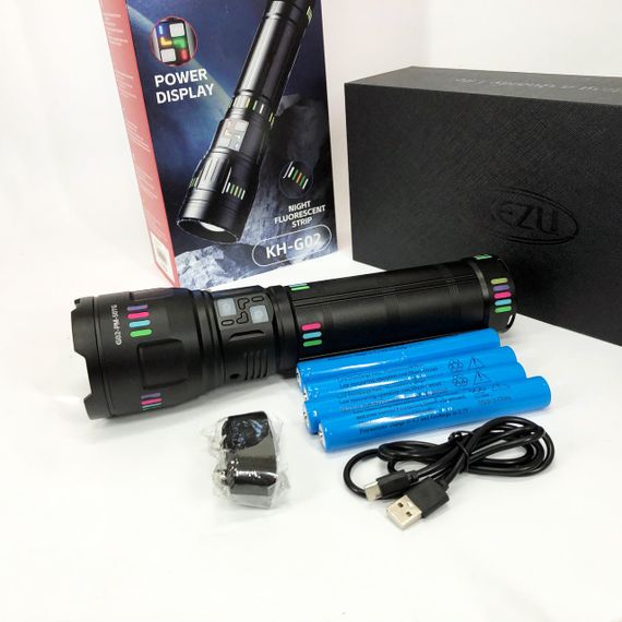 Ручной фонарь с высокой яркостью, Фонарь с регулировкой луча, Армейский фонарь Алюминеевый GJ-21 | Зображення 8