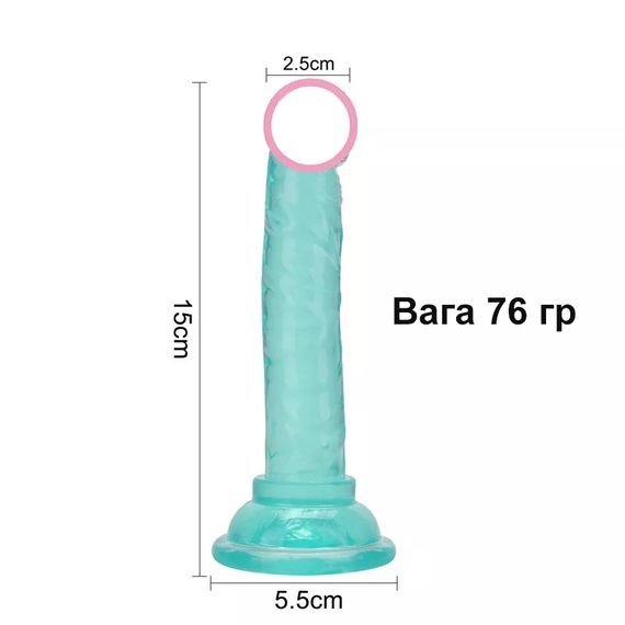 Фаллоимитатор с присоской  (12 см. коричневый) | Зображення 2