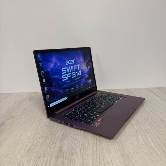 Ультрабук Acer Swift 3 SF314-42 Mauve Purple / 14" (1920x1080) IPS / AMD Ryzen 5 4500U (6 ядер по 2.3 - 4.0 GHz) / 8 GB DDR4 / 256 GB SSD / AMD Radeon RX Vega 6 Graphics / WebCam б/в | Зображення 3