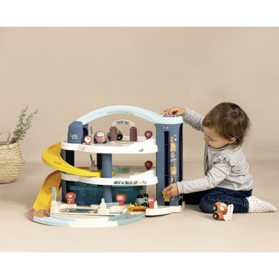 Ігровий набір Smoby Little Великий гараж 3 поверхи, з машинкою та гелікоптер (7600140203) | Зображення 3