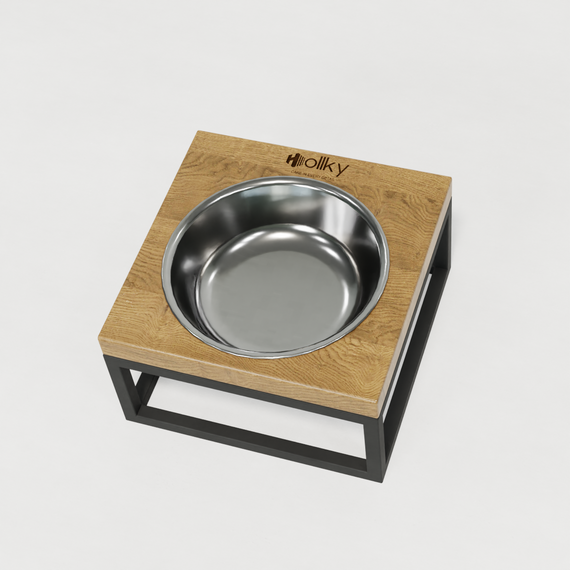 Миска на подставке для кошек и маленьких собак Hollky Base Solo S (1 × 0,45 л) Solo S-18187-GRNT | Зображення 8