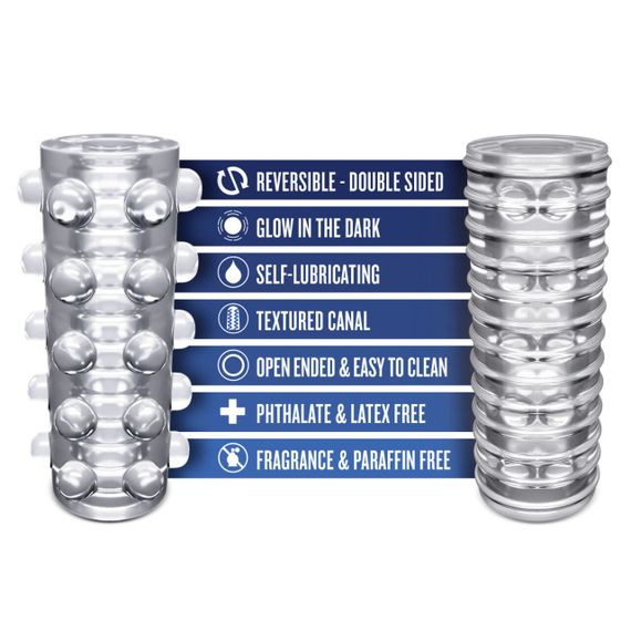 Мастурбатор Rize by Blush - Swich Glow in the Dark Masturbator - Clear | Зображення 1