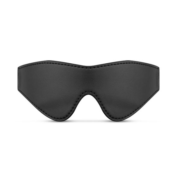 Маска Bedroom Fantasies: Faux Leather Blindfold, чорна