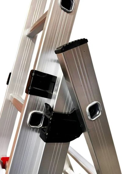 Драбина алюмінієва трисекційна GTM KME308 3x8 сходинок 2.18-4.88м (KME308) (39945) | Зображення 2