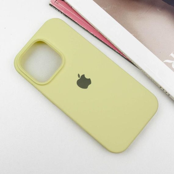 Чохол Silicone Case Full Protective (AA) для Apple iPhone 14 Pro (6.1") Жовтий / Mellow Yellow | Зображення 1