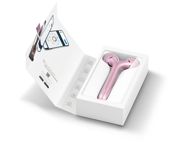 Електронний ультразвуковий ролик для обличчя та тіла GESKE Sonic Facial&Body Roller 4в1 pink | Зображення 8