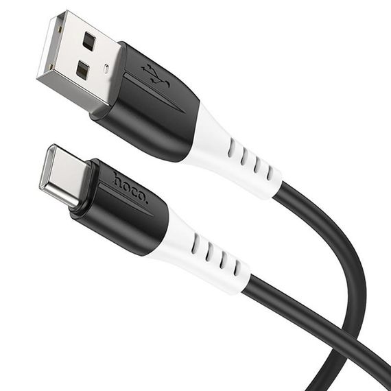 Дата кабель Hoco X82 Silicone USB to Type-C (1m) Black | Зображення 1
