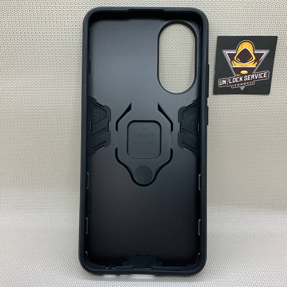 Чохол протиударний накладка Oppo A78 Ring Magnet з кільцем Чорний | Зображення 1