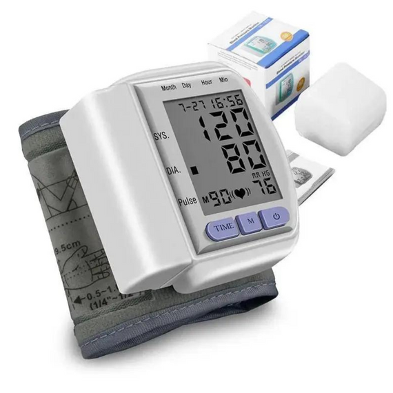 Цифровий Тонометр на зап'ястя, Тонометр портативний для вимірювання тиску   знижка | Зображення 1