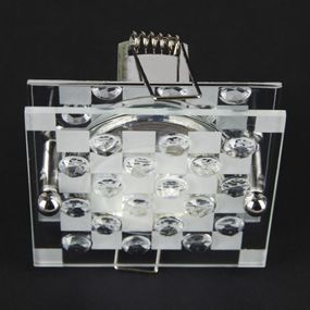 Світильник точковий декоративний HDL-G120 CHR/WHITE MR16