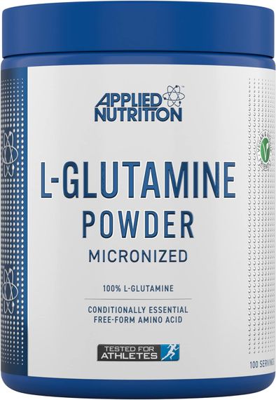 L-глютамін Applied Nutrition L Glutamine Powder Unflavoured (500g - 100 Servings)