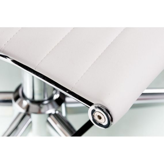 Супертонке комп'ютерне крісло Solano artleather white з механізмом Deep Tilt (DT) | Зображення 4