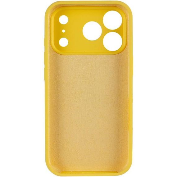 Чохол Silicone Case Full Camera Protective (AA) для Apple iPhone 17 Pro Max (6.9") Жовтий / Yellow | Зображення 2