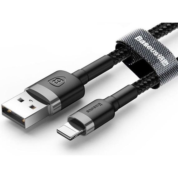 Дата кабель Baseus Cafule Type-C to Type-C Cable PD 2.0 60W (2m) (CATKLF-H) | Зображення 1