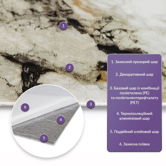 Самоклеюча стінова PET плитка 600*300*2mm (D) SW-00002303 | Зображення 1