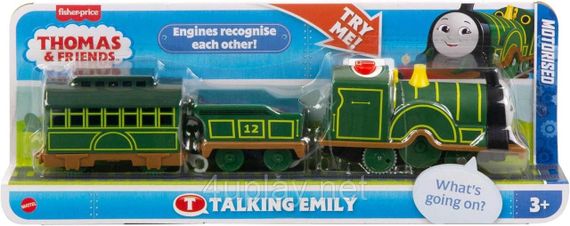 Паровозик Томас і друзі Моторизований поїзд Емілі, що розмовляє, Thomas & Friends Motorized Train Talking Emily Engine | Зображення 1