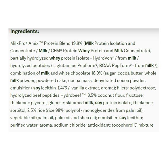 Протеиновый батончик Amix Nutrition Exclusive Protein Bar 85 g White Chocolate Coconut | Зображення 1