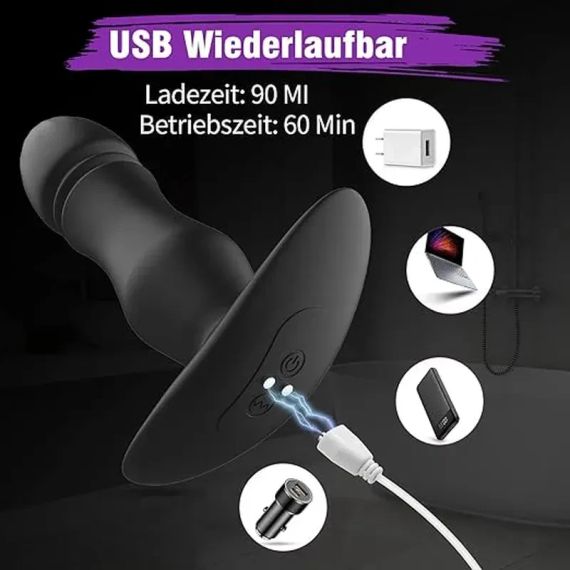 Вибратор с функцией удара, силиконовый вибратор с приложением | Зображення 5