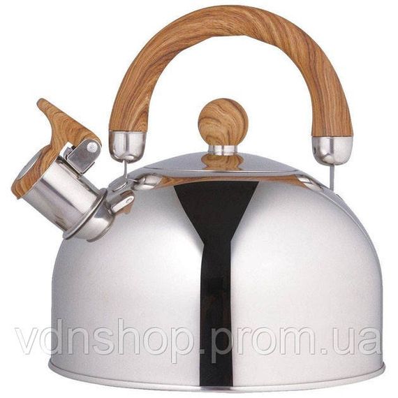 Качественный металлический чайник, Чайник металлический со свистком Обычный со свистком NA-36 | Зображення 1