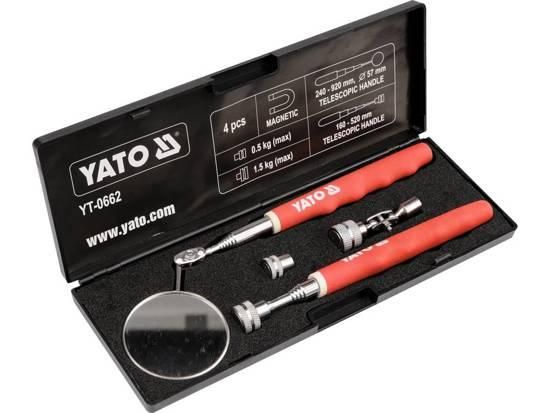 Набір перевірочний оглядовий дзеркало тримач магніт телескоп YATO YT-0662 | Зображення 2