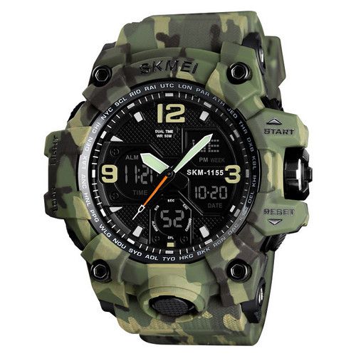 Чоловічий годинник Skmei 1155B Military Green