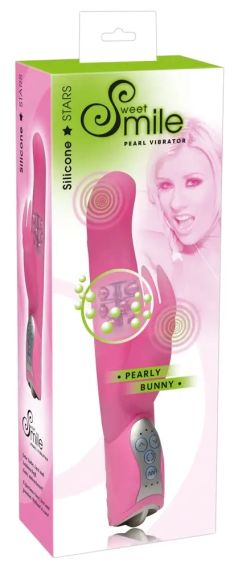Вибратор с ротацией PEARLY BUNNY розовый Sex Aura | Зображення 3