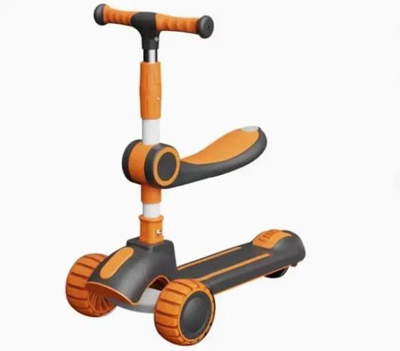 Дитячий триколісний самокат, що складається 5-в-1 самокат з сидінням | Зображення 1