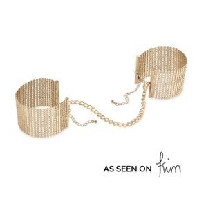 Наручники Bijoux Indiscrets Desir Metallique Handcuffs, металеві, стильні браслети, Gold