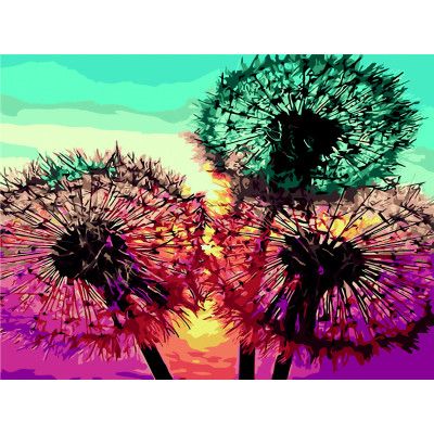 Картина по номерам ZiBi Одуванчики 40*50 см ART Line (ZB.64150) - Топ Продаж!