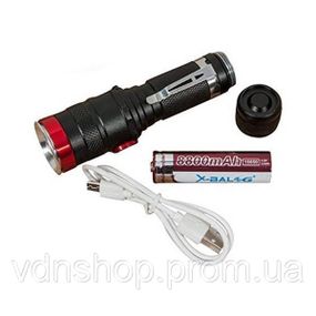 Фірмовий ручний ліхтар Bailong BL-736-T6, Ліхтар для використання в темряві Police BL-C136-LM+COB ND-61