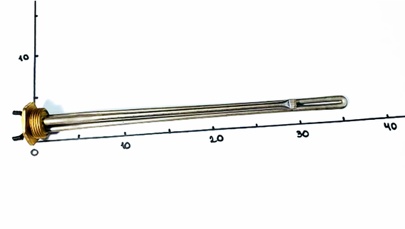 Тен для радіатора 700w з лівою різьбою 1" Kawai | Зображення 1