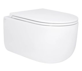 Унітаз підвісний Qtap Taurus Ultra Quiet, з сидінням Slim Duroplast/ Soft-close/ Quick Release QT2433084EUQW